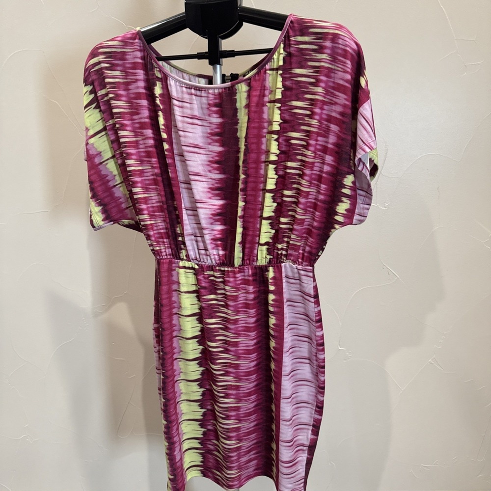 David Bitton Women's Buffalo Dress Tie Dye Small Back Zip